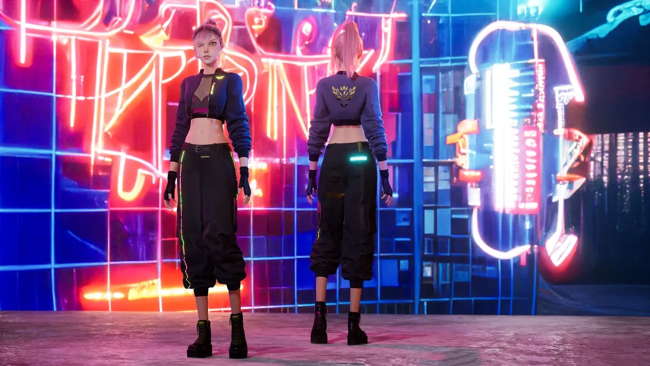 Cyberpunk Fighter Girl — preview 4