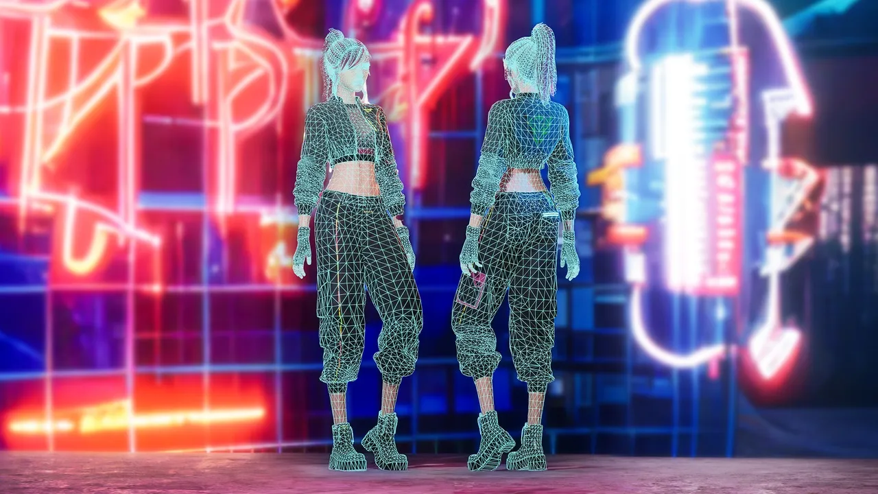 Cyberpunk Fighter Girl — preview 6