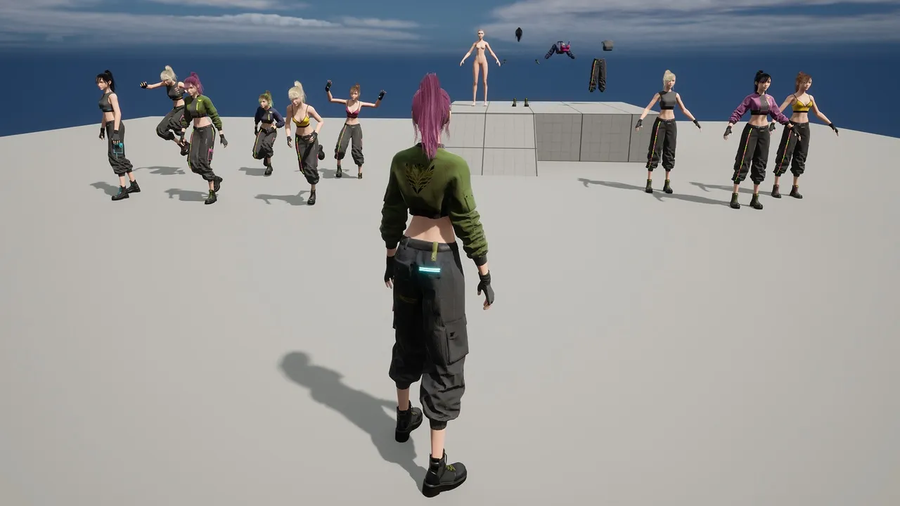 Cyberpunk Fighter Girl — preview 7