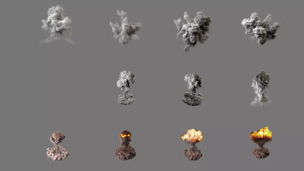 Realistic 2D Explosions — preview 2