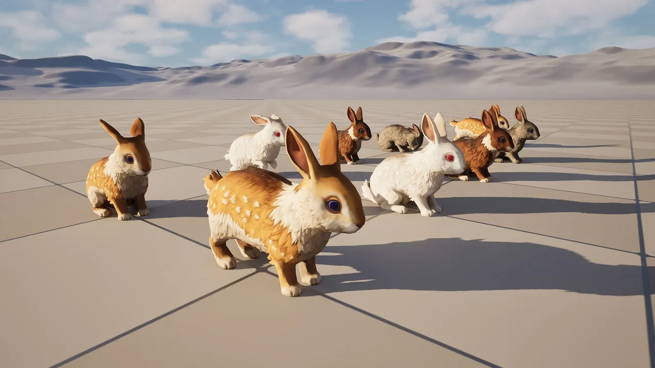 Stylized Rabbit Critter Mob — preview 4