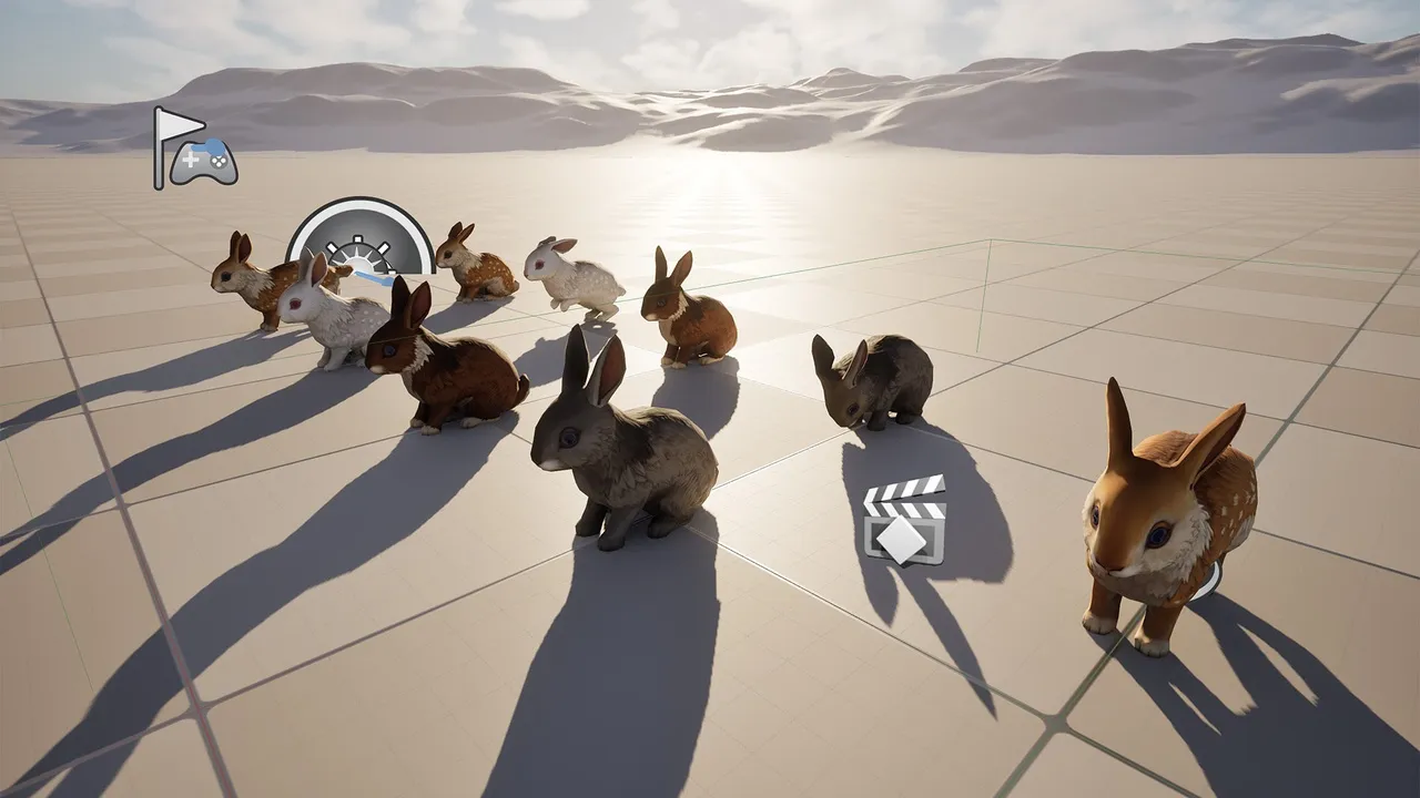 Stylized Rabbit Critter Mob — preview 5