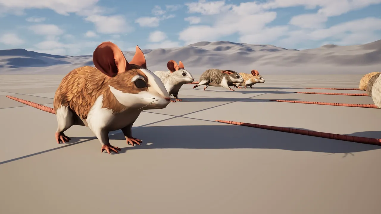 Stylized Rat Critter Mob — preview 4