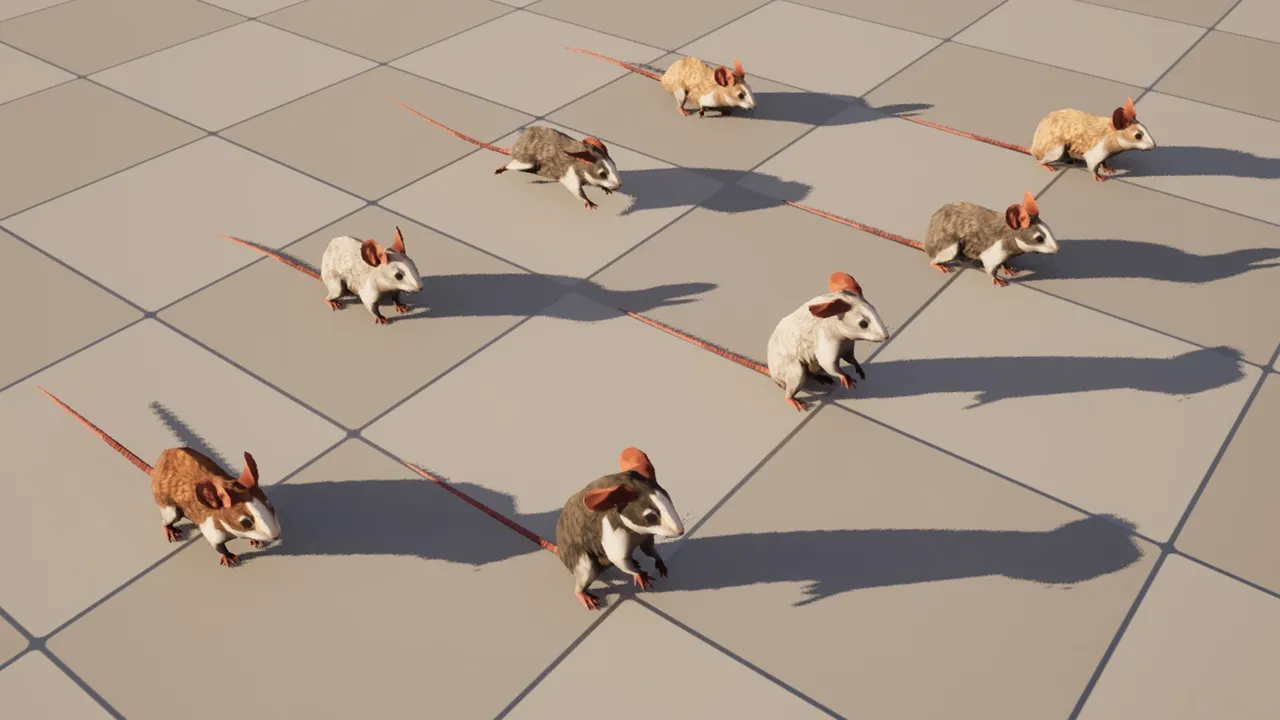 Stylized Rat Critter Mob — preview 5